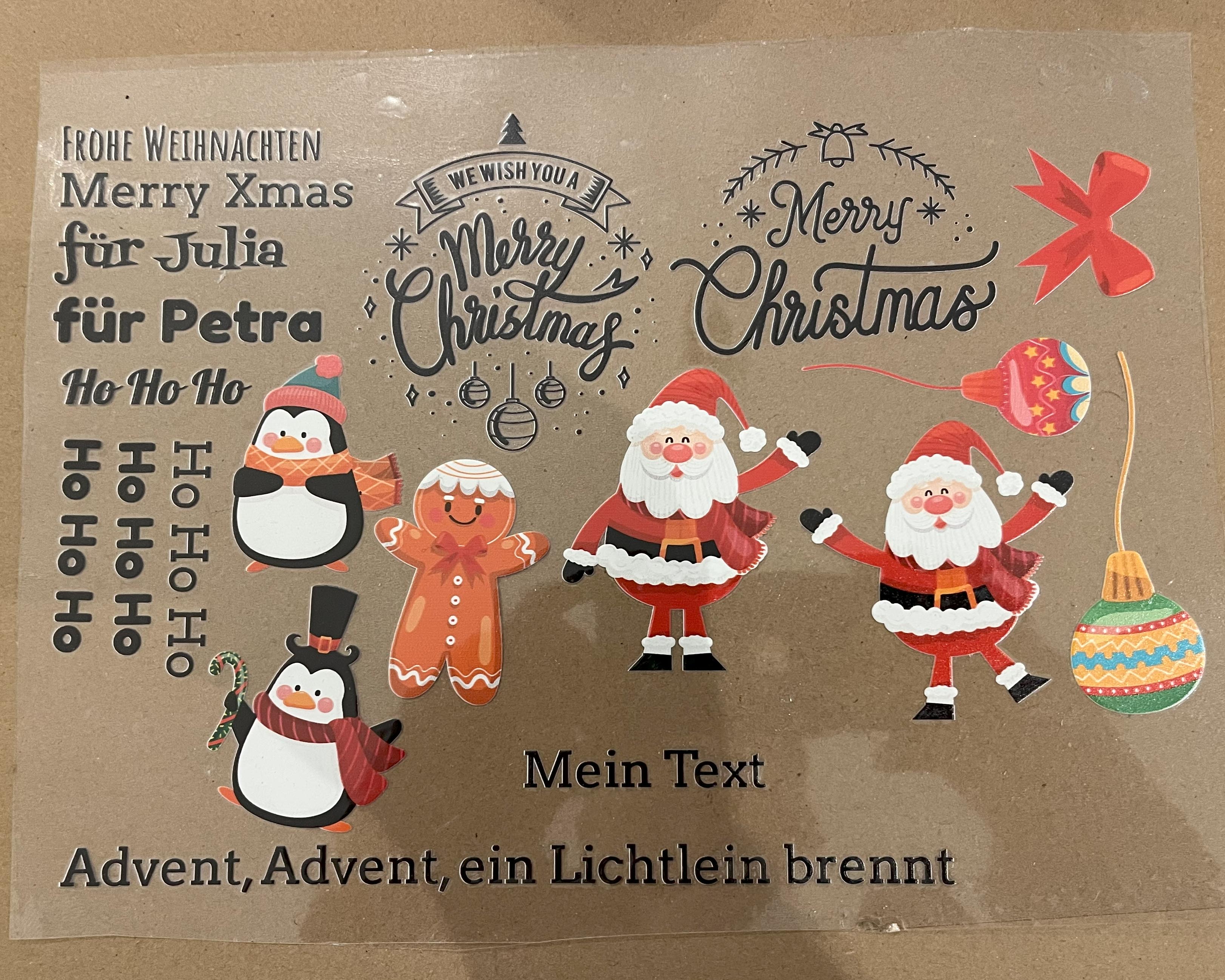 Designer Rub-On Sticker Aufkleber randlos DIN A5 / DIN A4