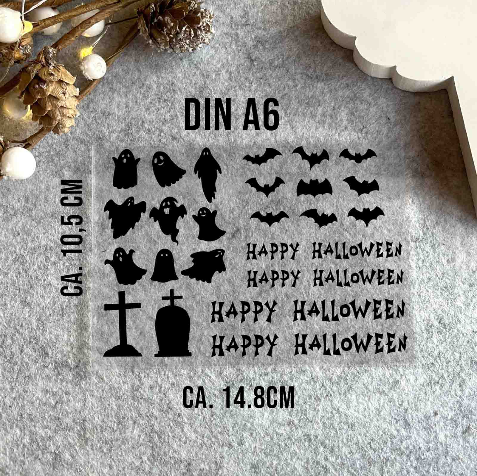 randlose Rub-on Sticker Halloween 02