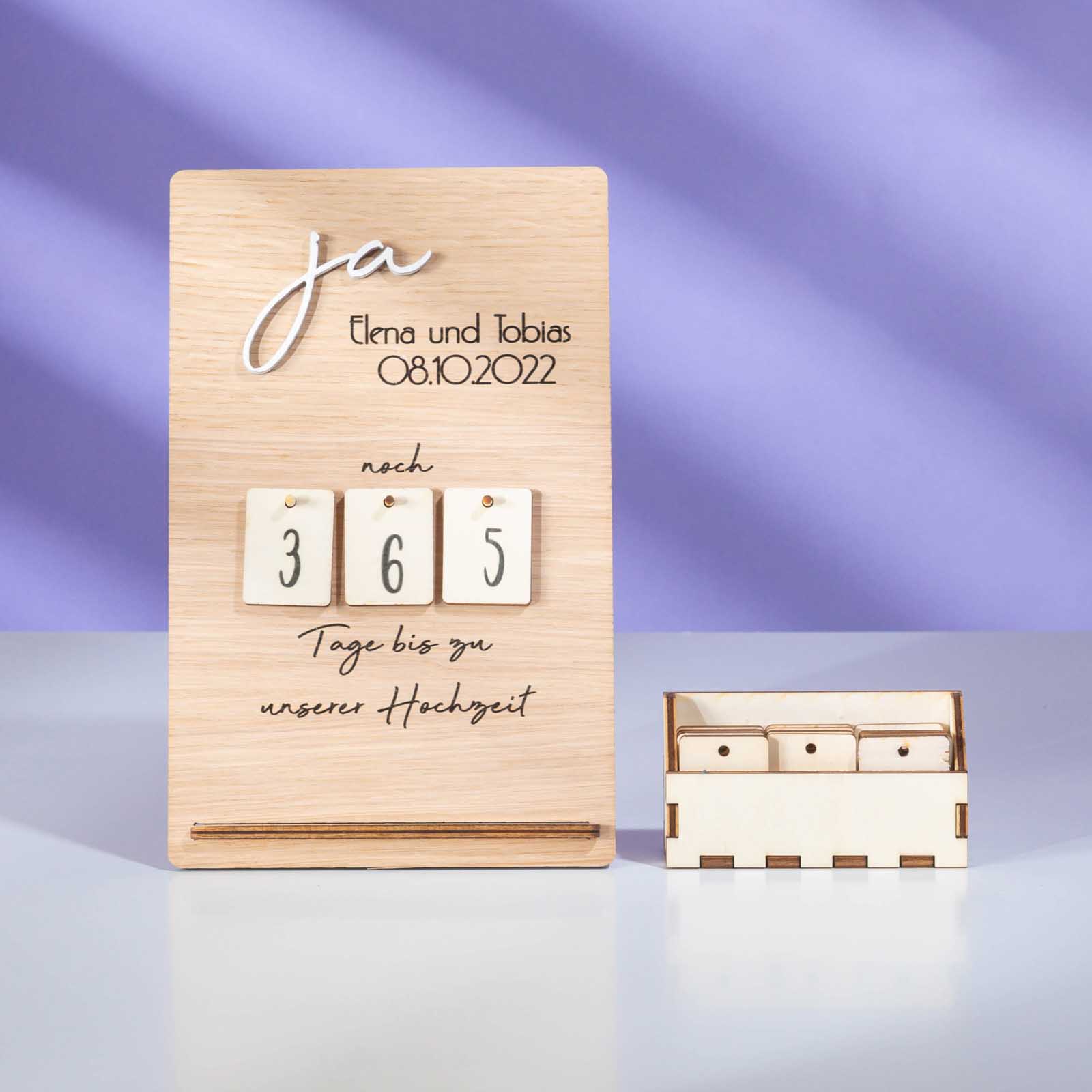 Hochzeitscountdown - Verlobungsgeschenk