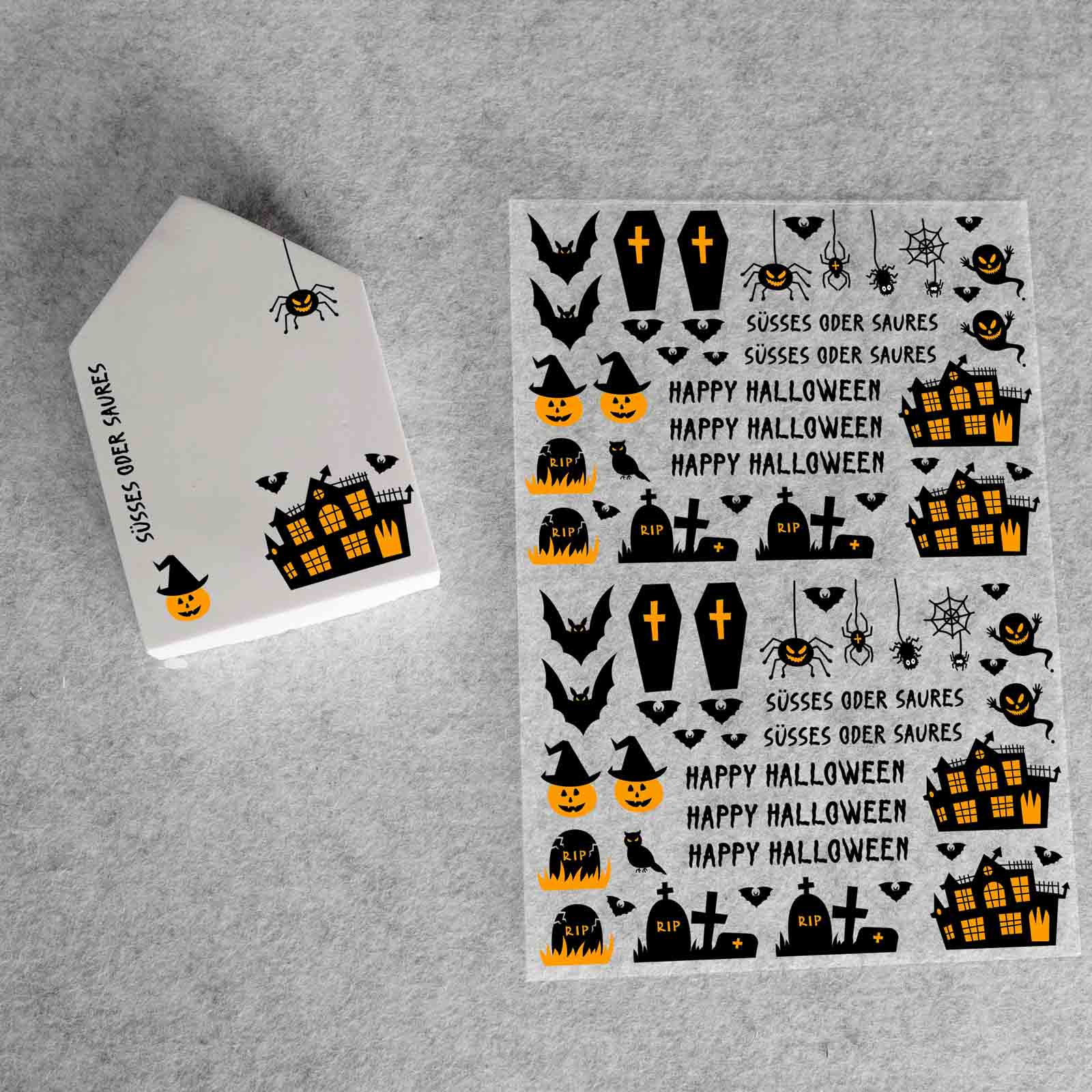 randlose Rub-on Sticker Halloween 06