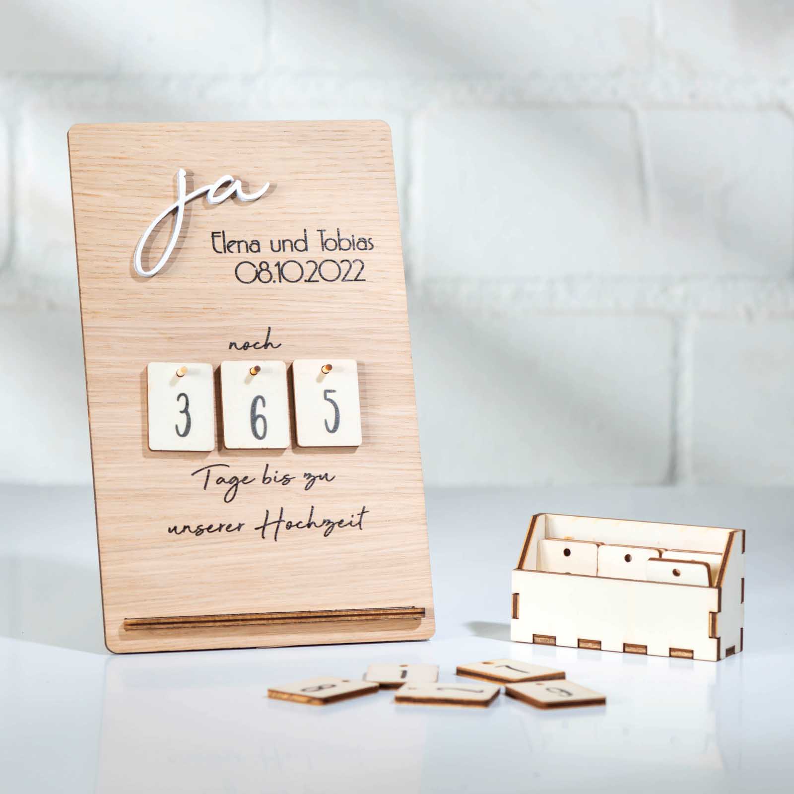 Hochzeitscountdown - Verlobungsgeschenk