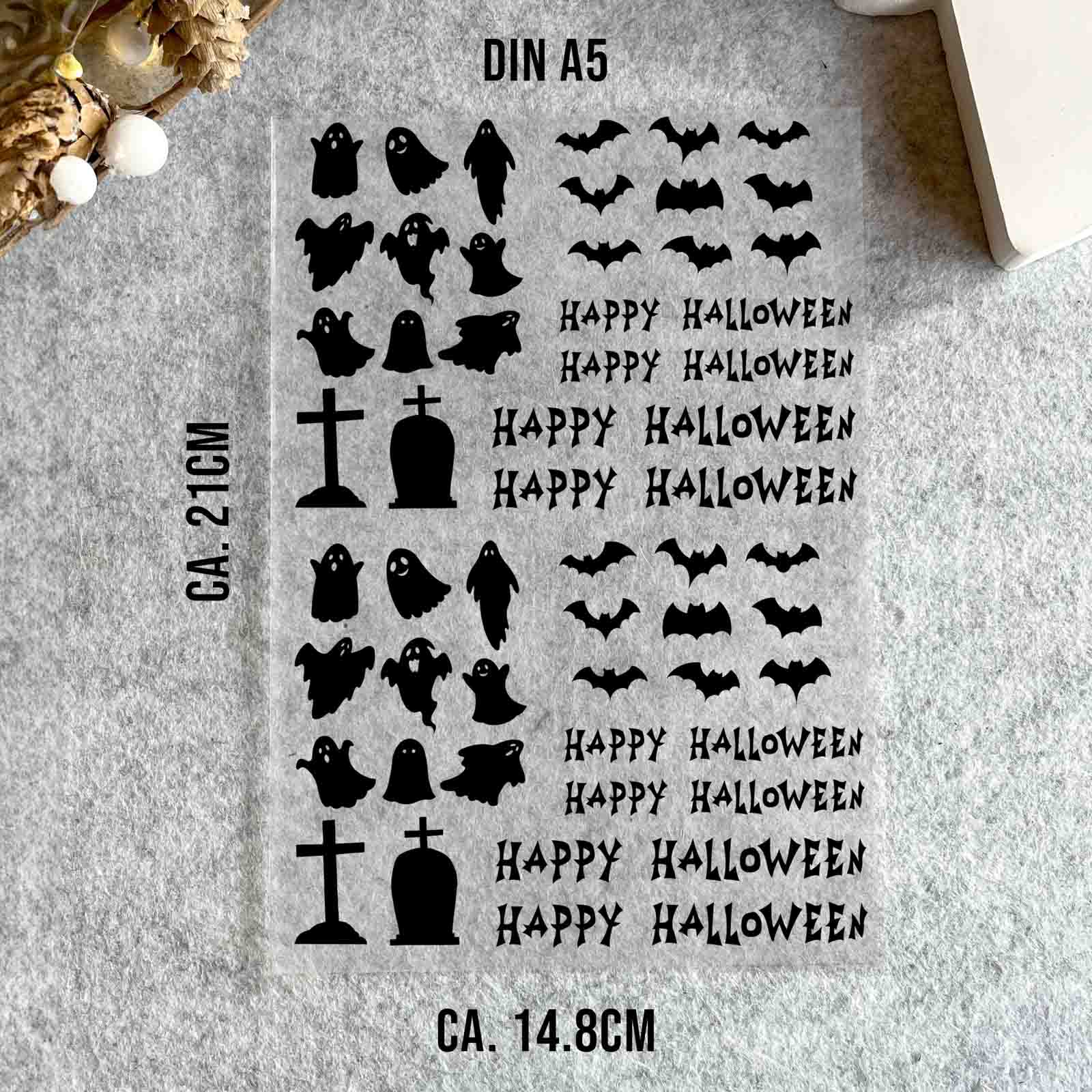 randlose Rub-on Sticker Halloween 02