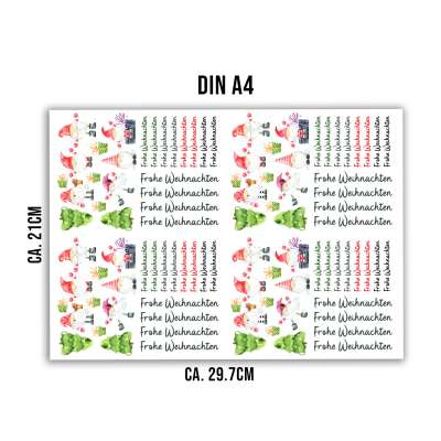 Rub Ons Sticker, #6 Weihnachten pastell, DIN A4, Frohe Weihnachten, Wichtel, randlose Rubons Sticker, Rubon Aufkleber - Österreich Rub Ons Sticker, #6 Weihnachten pastell, DIN A4, Frohe Weihnachten, Wichtel, randlose Rubons Sticker, Rubon Aufkleber - Österreich