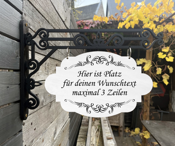 Vintage Holzschild mit deinem Wunschtext ( 3 Zeilen ) personalisierbar