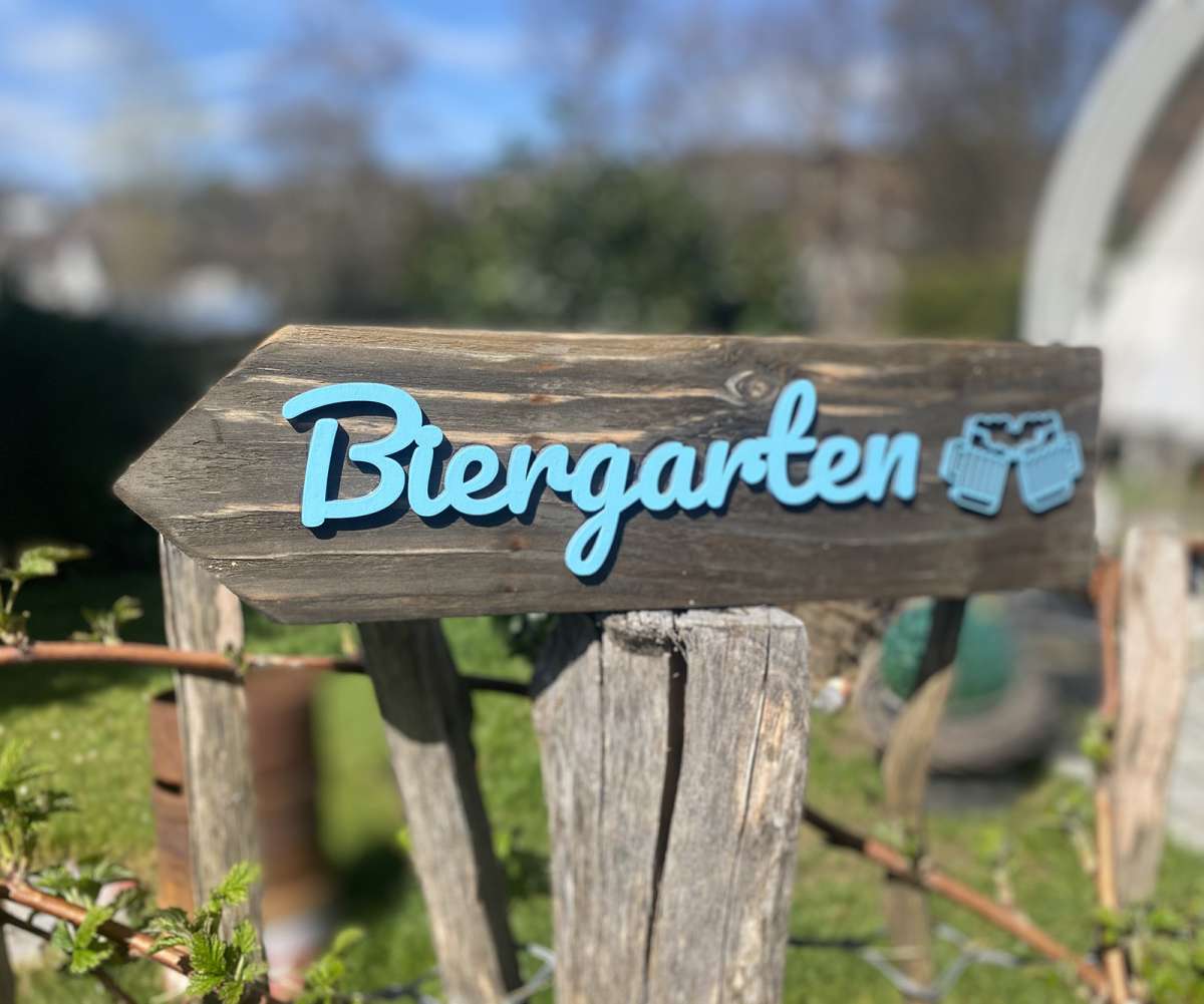 Holzwegweiser personalisierbar Blimmel Blammel