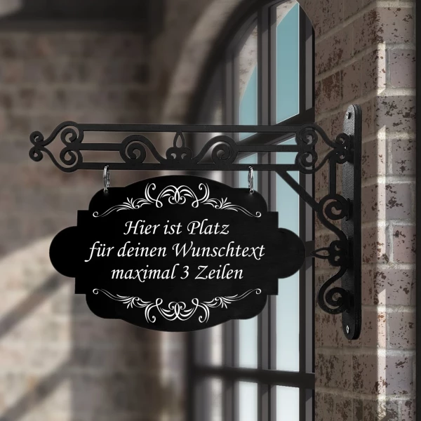 Vintage Holzschild mit deinem Wunschtext ( 3 Zeilen ) personalisierbar